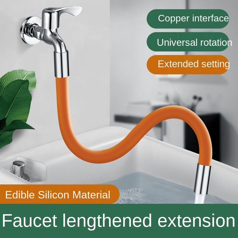 Flexible Hose Silicone Tube Kitchen Faucet Accessories Universal