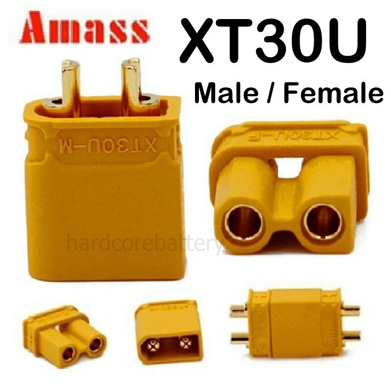 5x ec3 Female Socket Connector Lipo Batteries Life Drones Model 3.5mm Gold 