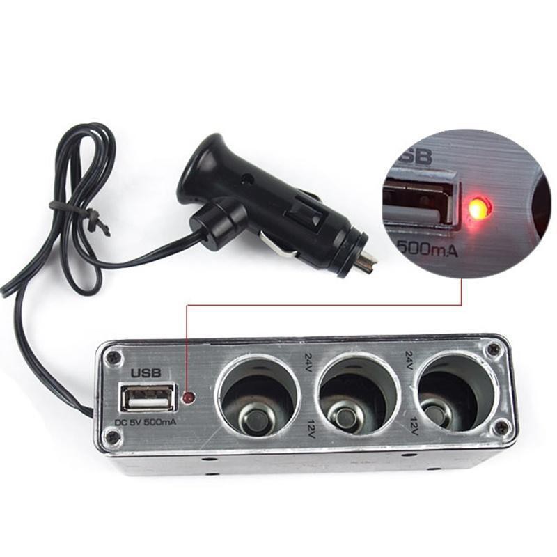 car multi socket adapter