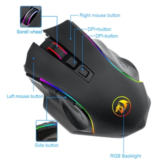 Redragon Griffin M602 KS RGB Wired Wireless Gaming Mouse 8000 DPI 8 ...