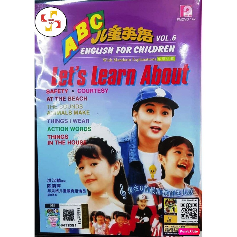 儿童英语第六集abc English For Children Vol 6 Dvd Mandarin Explanations Shopee Malaysia