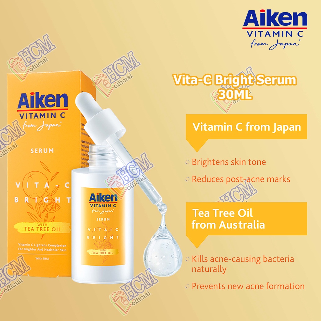 AIKEN VITA-C BRIGHT SERUM 30ML | Shopee Malaysia