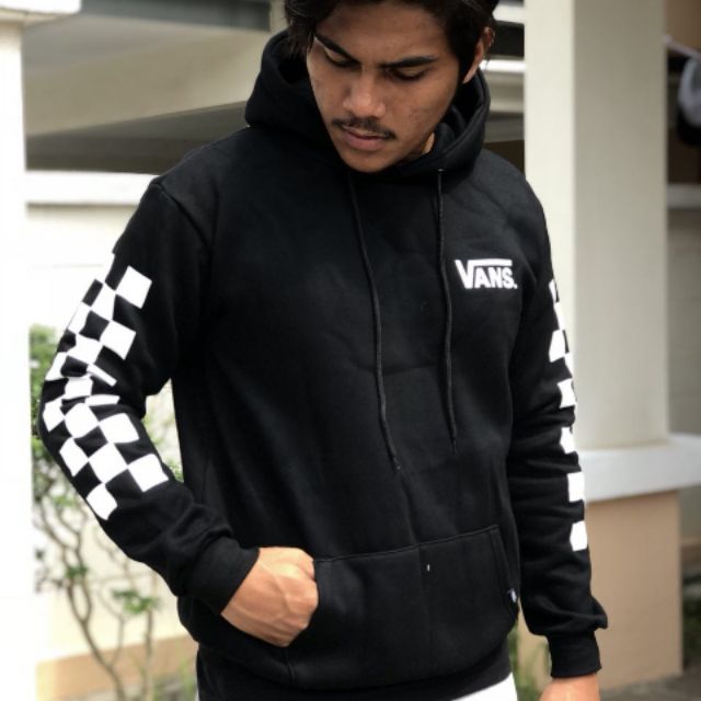 van checkered hoodie