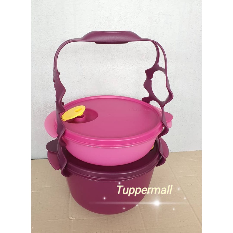 (MICROWAVEABLE) Tupperware Carry All Bowl + FREE Handle (1L + 2L