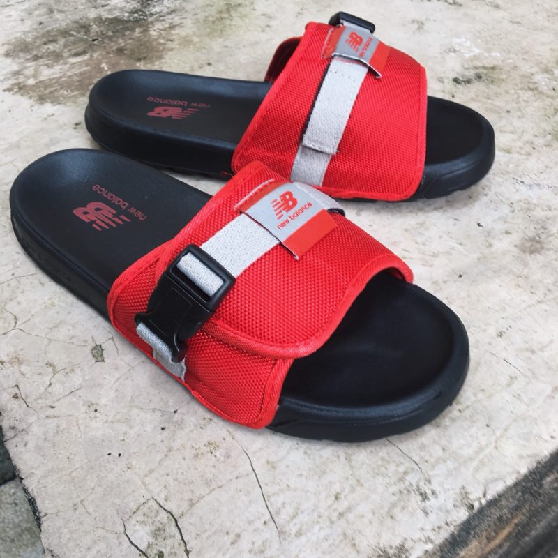 new balance sandals red