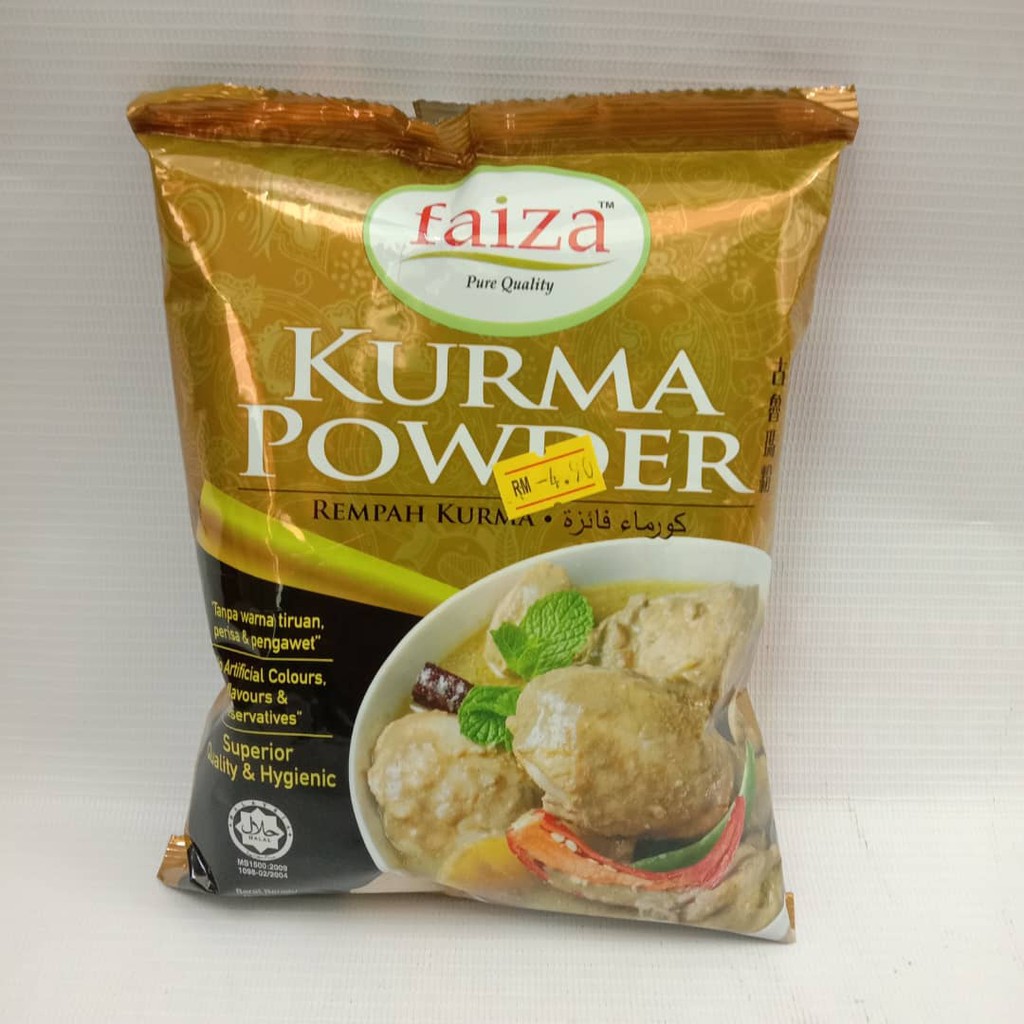 REMPAH KURMA JENAMA FAIZA  220G Shopee Malaysia