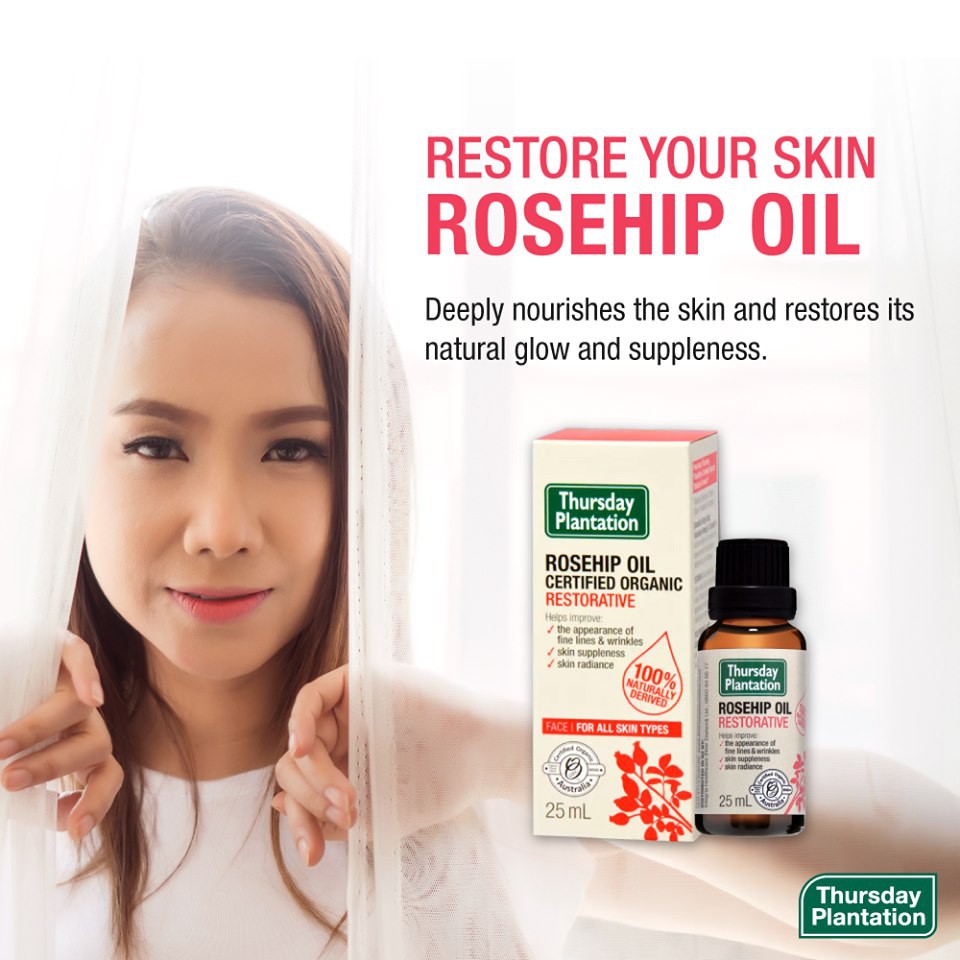 Thursday Plantation ROSEHIP OIL 25ml *Certified Organic (EXP 03/2023) |  Shopee Malaysia