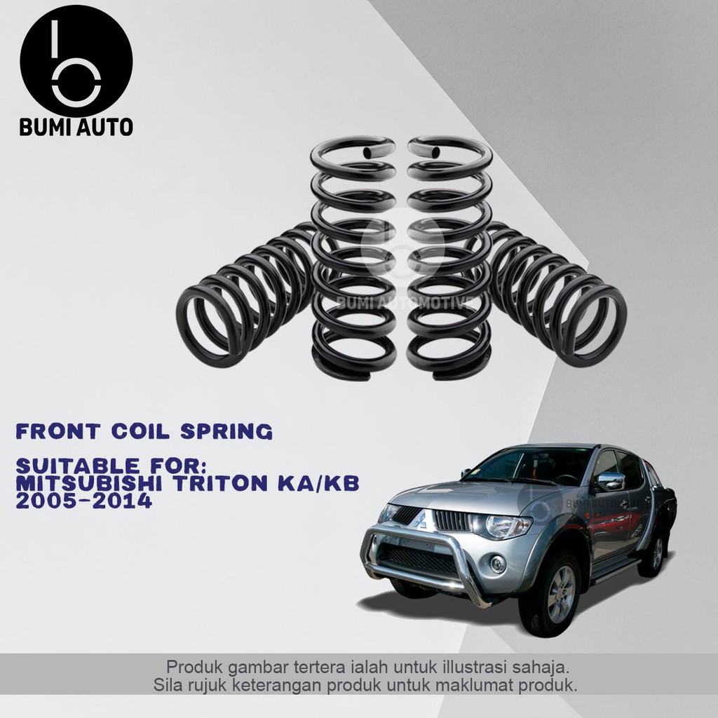 Mitsubishi Triton Ka Kb Front Depan Coil Spring High Quality Coiled Springs Shopee Malaysia