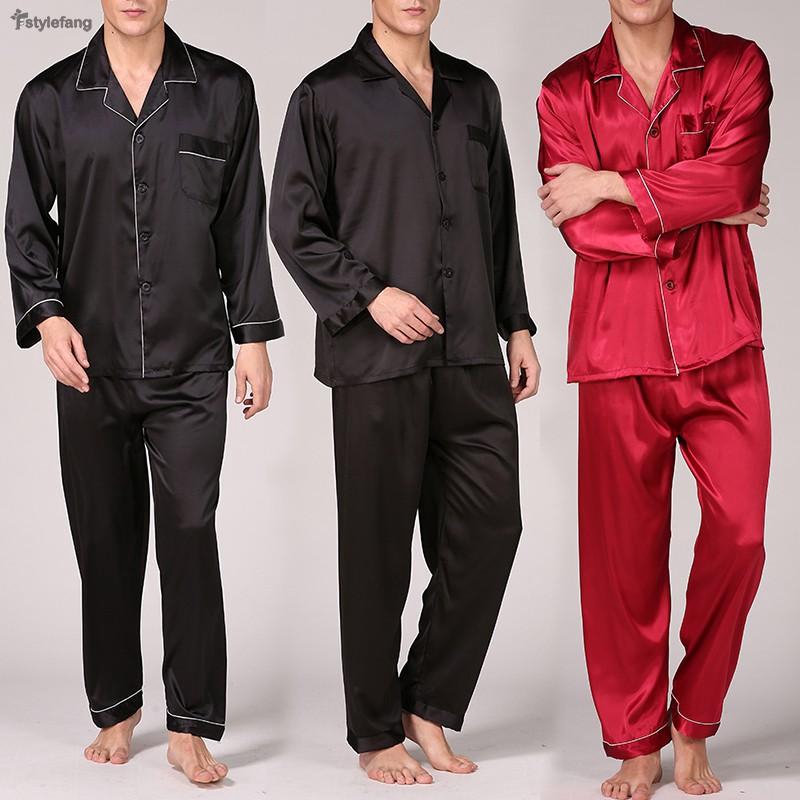 mens satin pajamas