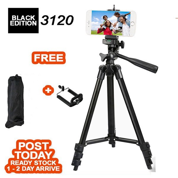 [Local Seller] Lightweight 3110/3120 360 Degree Foldable Tripod Stand Mount