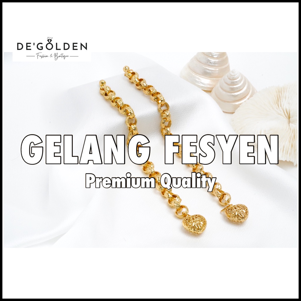 [Koleksi Gelang Fesyen] Emas Korea 24k Premium Quality Cop 916|De'golden