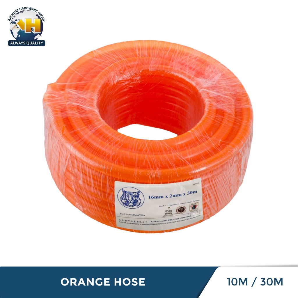 Pvc 16mm Garden Orange Hose (10 Meter/ 30 Mter) Pipe Getah Hose Getah ...