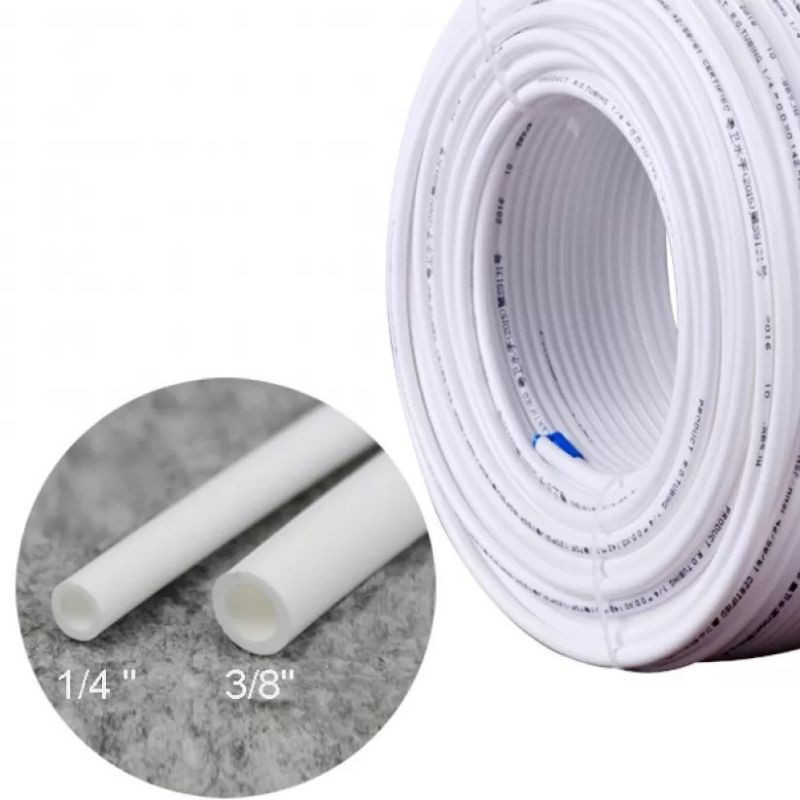 WATER FILTER TUBING 1/4 & 3/8 white ro / lonizer / water filter tube