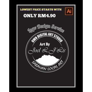 [Adobe Illustrator] Logo Design Service (ONLY RM4.90)