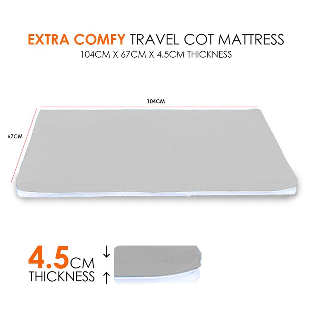 extra thick travel cot mattress