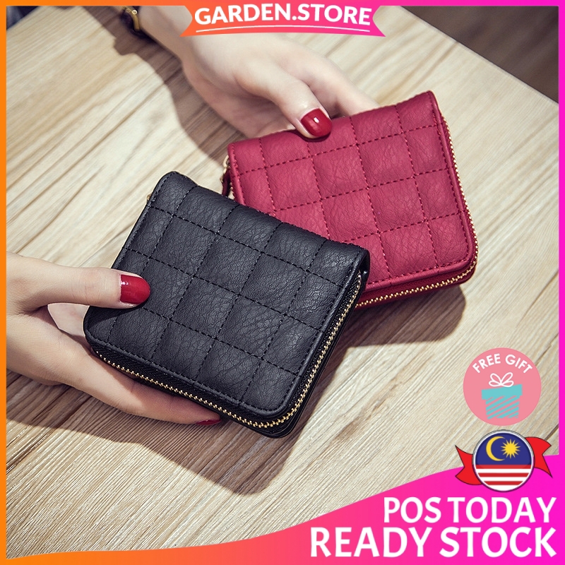 GS Fashion Premium PU Leather Small Hand Wallet Kulit Dompet Wanita