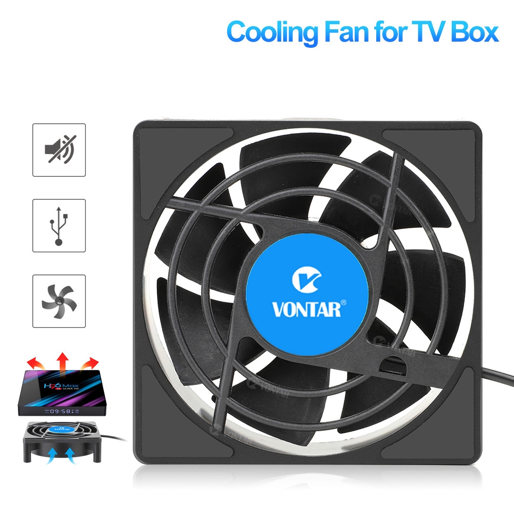 C1 Cooling Fan for Android TV Box Set Top Box Wireless Silent Quiet