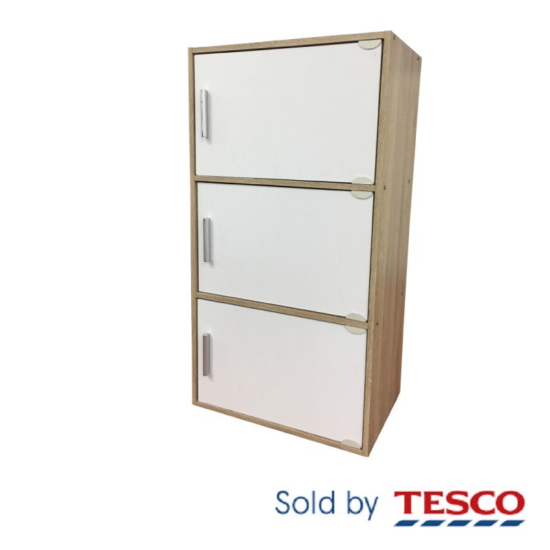 Tesco 3 Tier Book Shelf With Door Shopee Malaysia