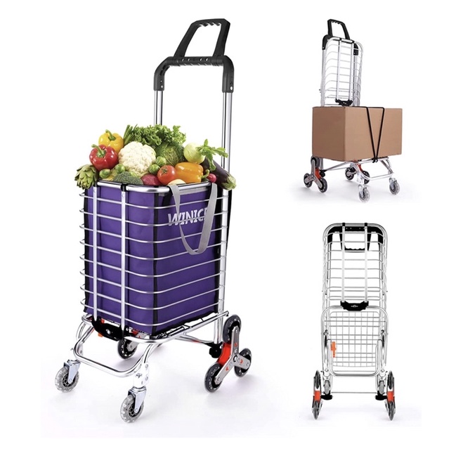 ALUMINIUM SHOPPING CART MARKET TROLLEY TROLLY PASAR TROLI | Shopee Malaysia