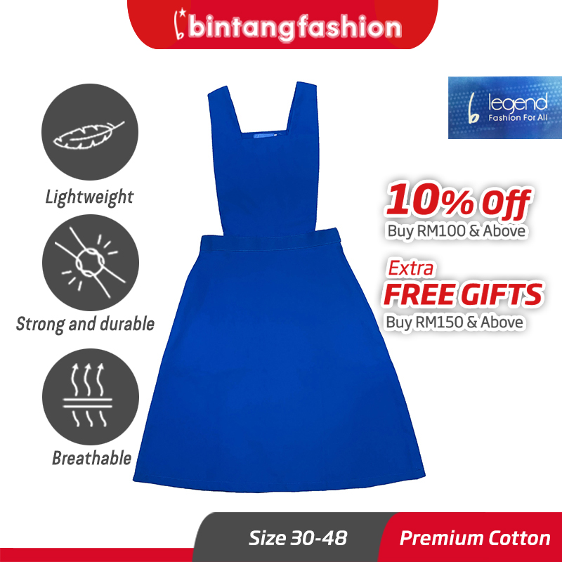 Bintang Fashion Secondary School Uniform Pinafore Dress Size 30-48