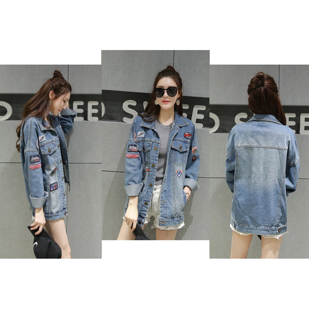 korean style denim jacket