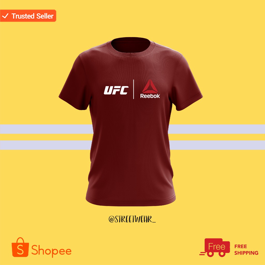 t shirt ufc reebok orange