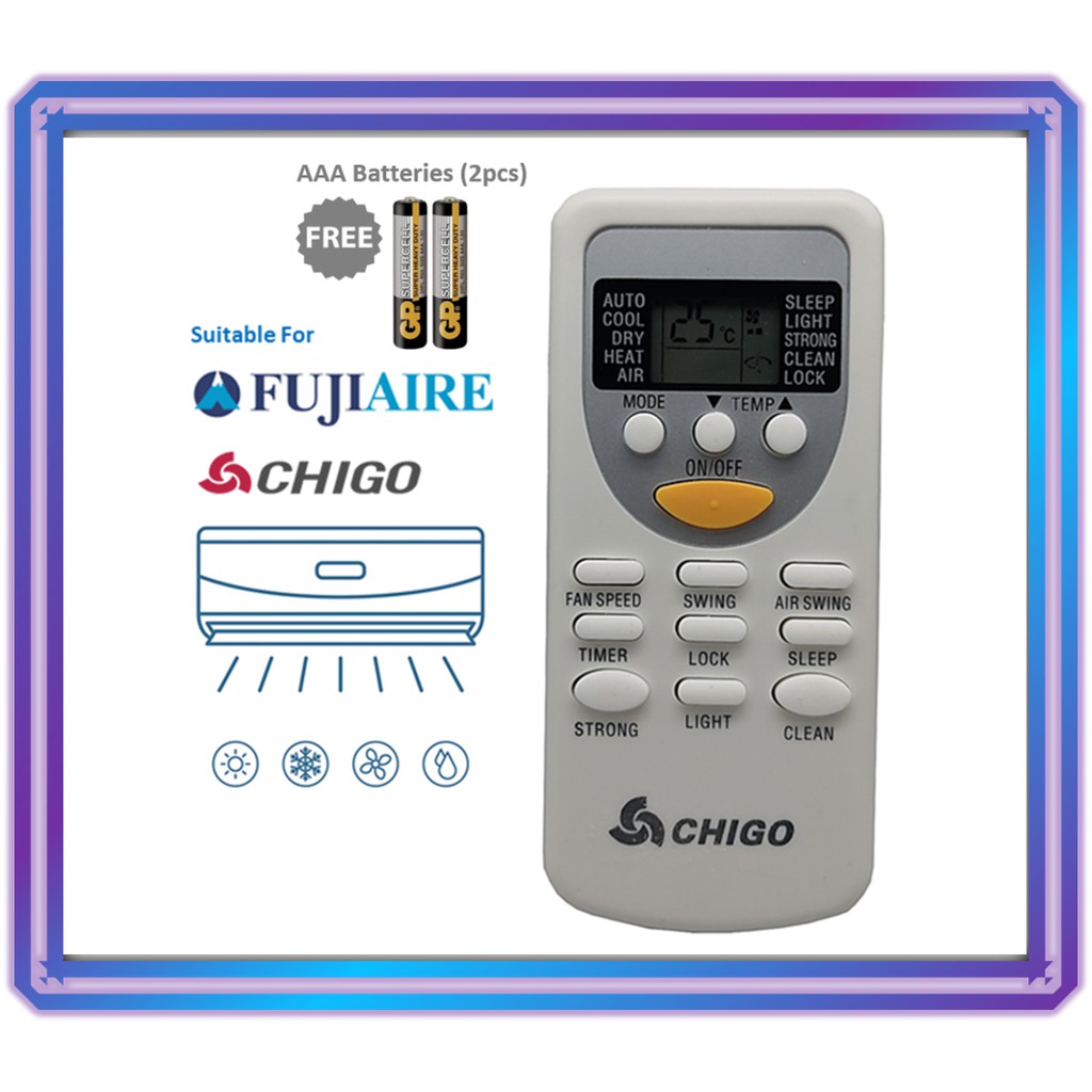 fujiaire ac remote