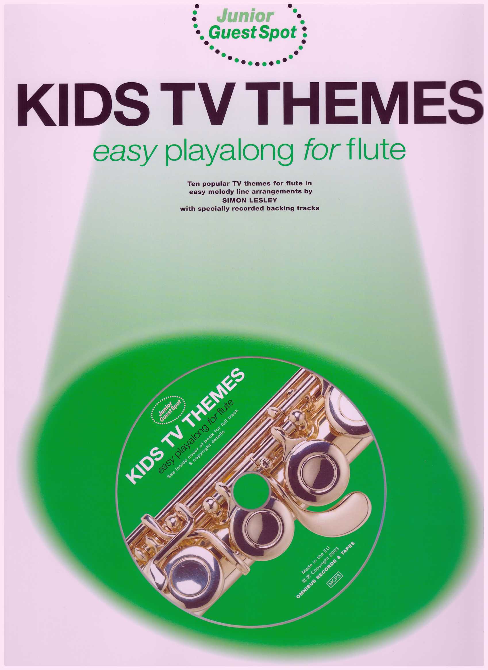 Kids TV Themes Easy Playalong For Flute / Flute Book / TV Themes Book / Beginner Book