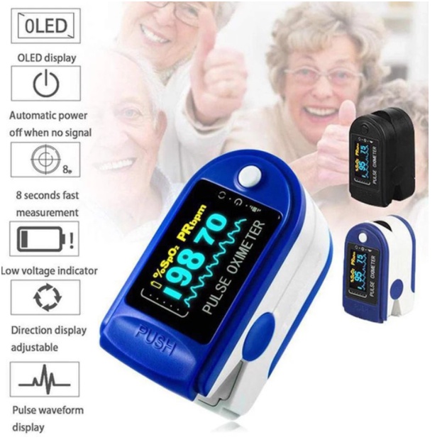 Medical Finger Oximeter Fingertip Pulsoximeter Equipment Home Family With Sleep Monitor Heart Rate Spo2 PR Pulse 血氧仪 血氧儀