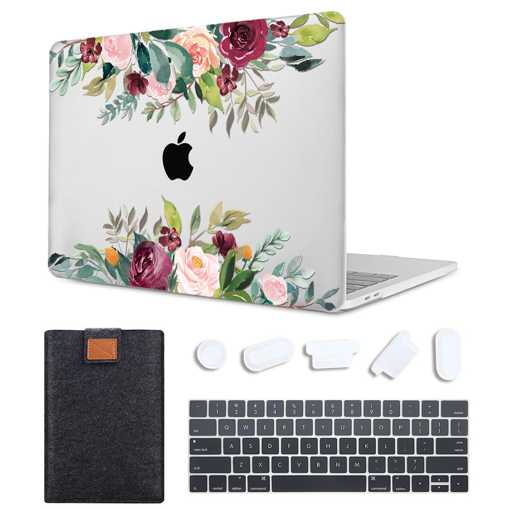 Mtt Newest Macbook Pro 13 Inch Case Release Touch Bar Id Model 2 251 Plastic Pattern Hard Shell Laptop Sleeve Bag Keyboard Cover Skin 4 In 1