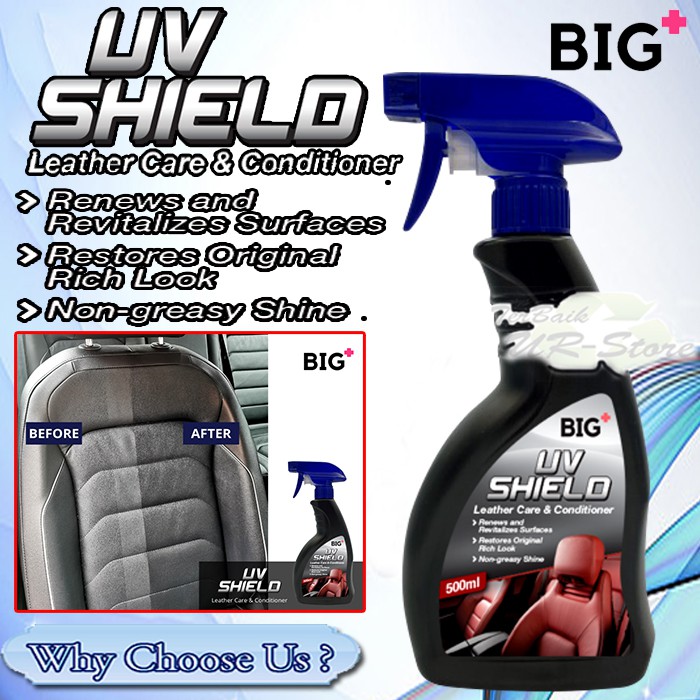 BIG+ UV Shield Leather Care & Conditioner 500ml Restore Leather Vinyl