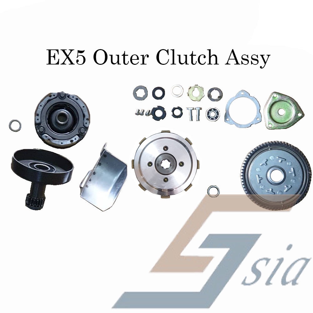 EX5/EX5-Dream/Class 1/W100/W100R/KRISS100/MR1/SYM110 Clutch Outer Assy (Shoe&Gear Comp)