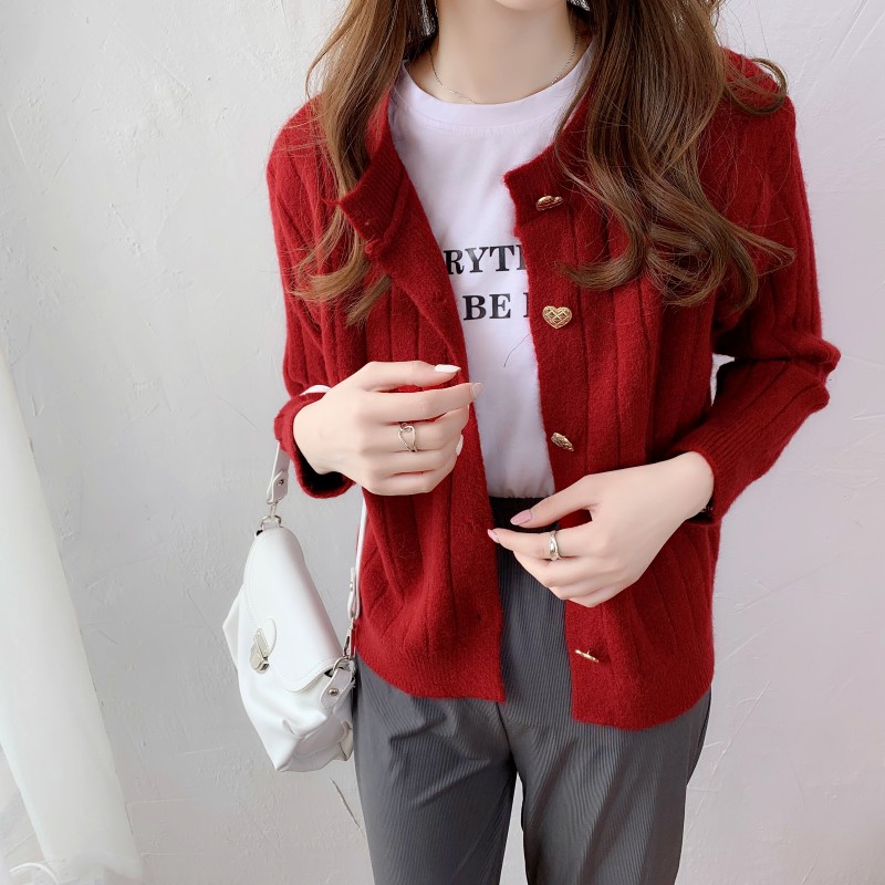 ladies red cardigan sweaters