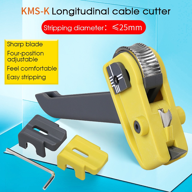 KMS-K Fiber Optic Cable Sheath Optical Fiber Tool Cable Sheath Slitter ...