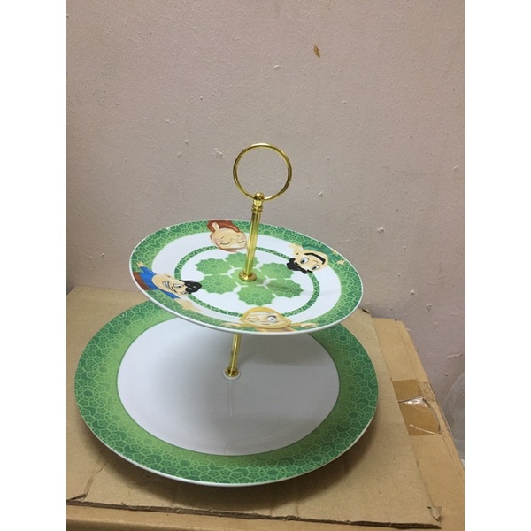 Upin & Ipin high tea plate set Shopee Malaysia