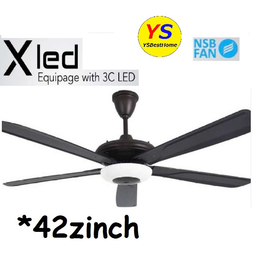 NSB Fan XLED 42Inch Ceiling Fan With Super Brighten LED (Three Color