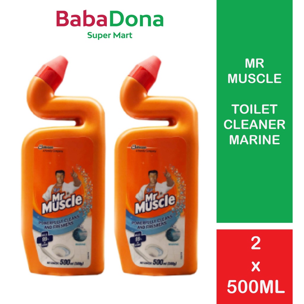 MR MUSCLE TOILET CLEANER MARINE 2x500ML TOILET BOWL CLEANER Shopee