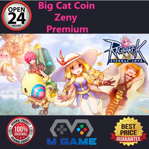 Ragnarok Mobile Big Cat Coin & Premium Topup (Direct Top Up) 100