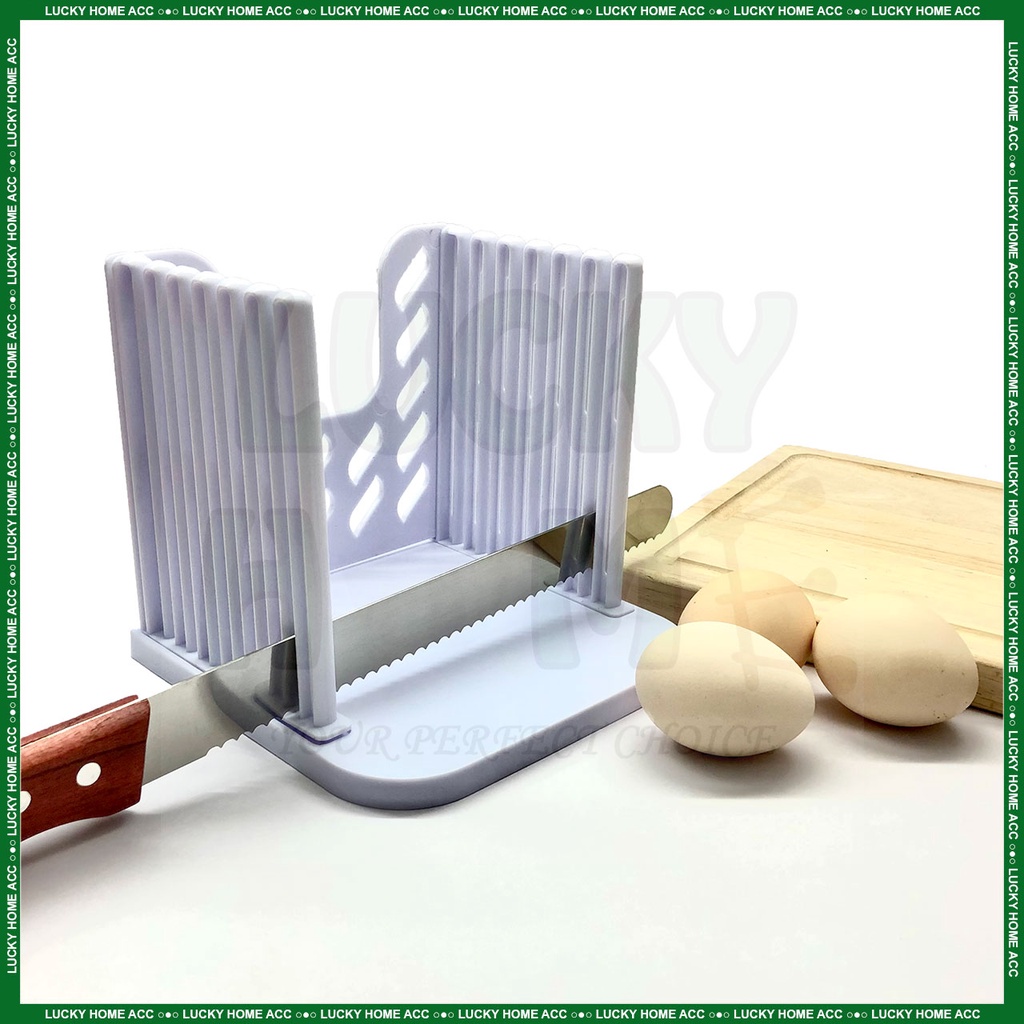 Ready Stock!!! Bread Slicer Tools Bread Cutter Mold Loaf Cutting Tool Toast Sandwich Cutter Slicer