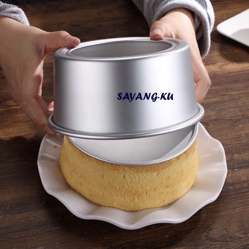 4/6/8/9/10 Inch Round Cake Mould Aluminum Alloy Nonstic Cake Pan with Removable Bottom Loyang Kek Bulat Acuan Bulat