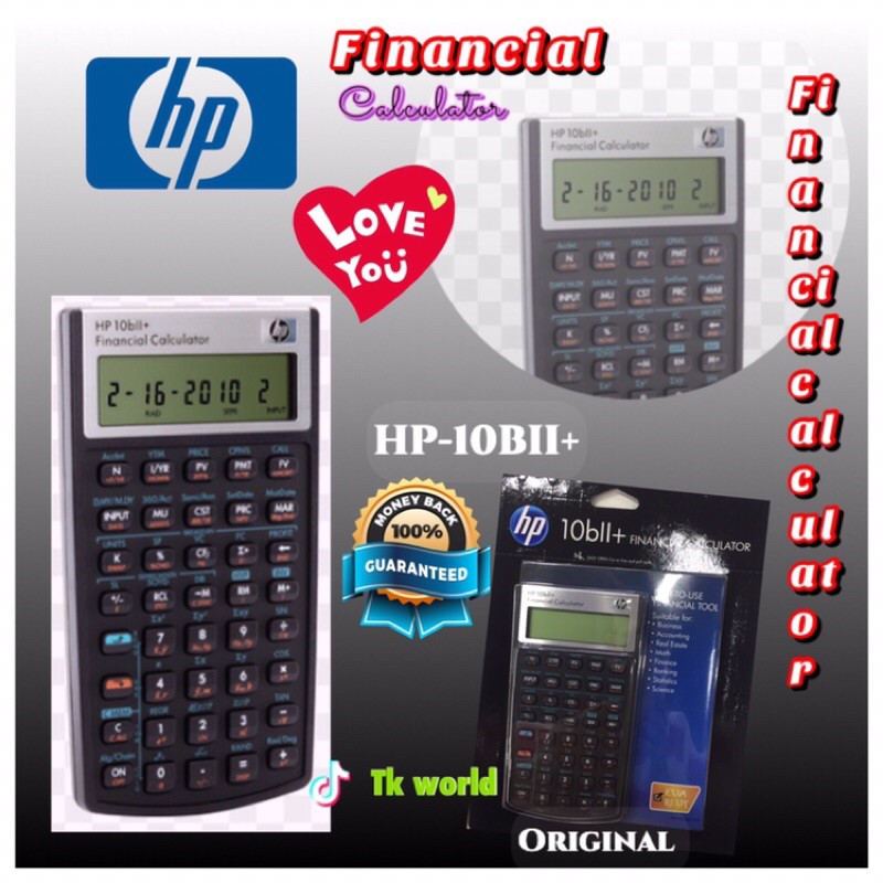 Hp 10bii Financial Calculator Financial Consultant Calculator Shopee Malaysia