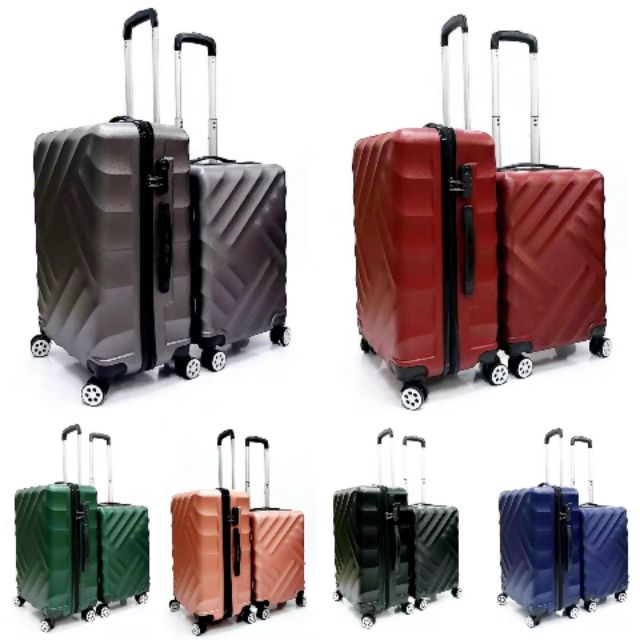 A2 ABS Quality Travel Luggage Bag 24inch 20inch Hard Case Beg Bagasi ...