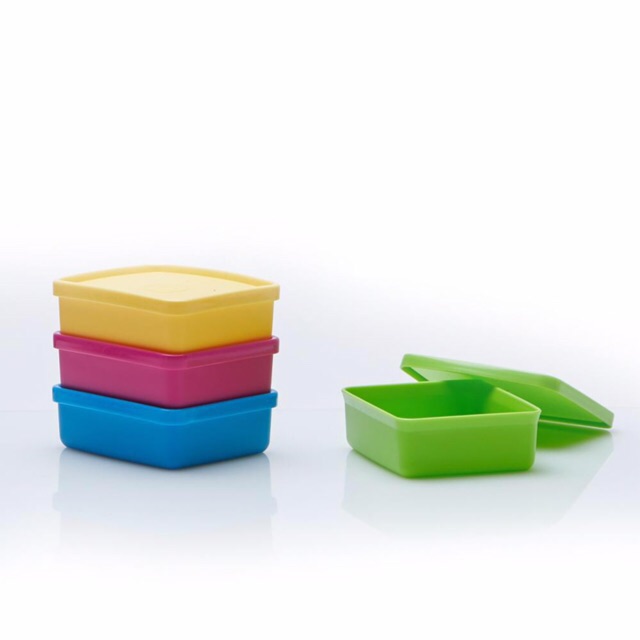 Tupperware (4 pcs) Mini Square Away 140ml