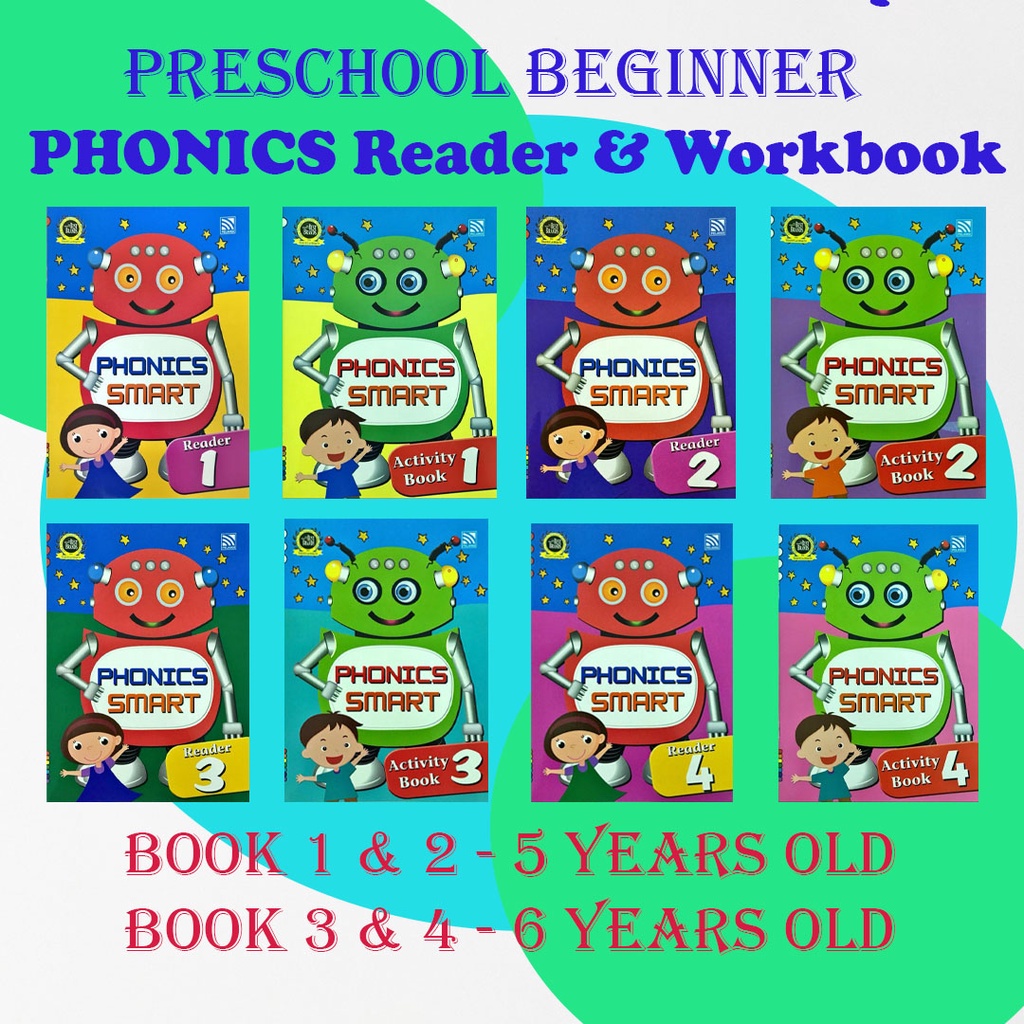 Preschool Phonics Smart Reader/Workbook PELANGI PHONICS SMART /5 YEARS
