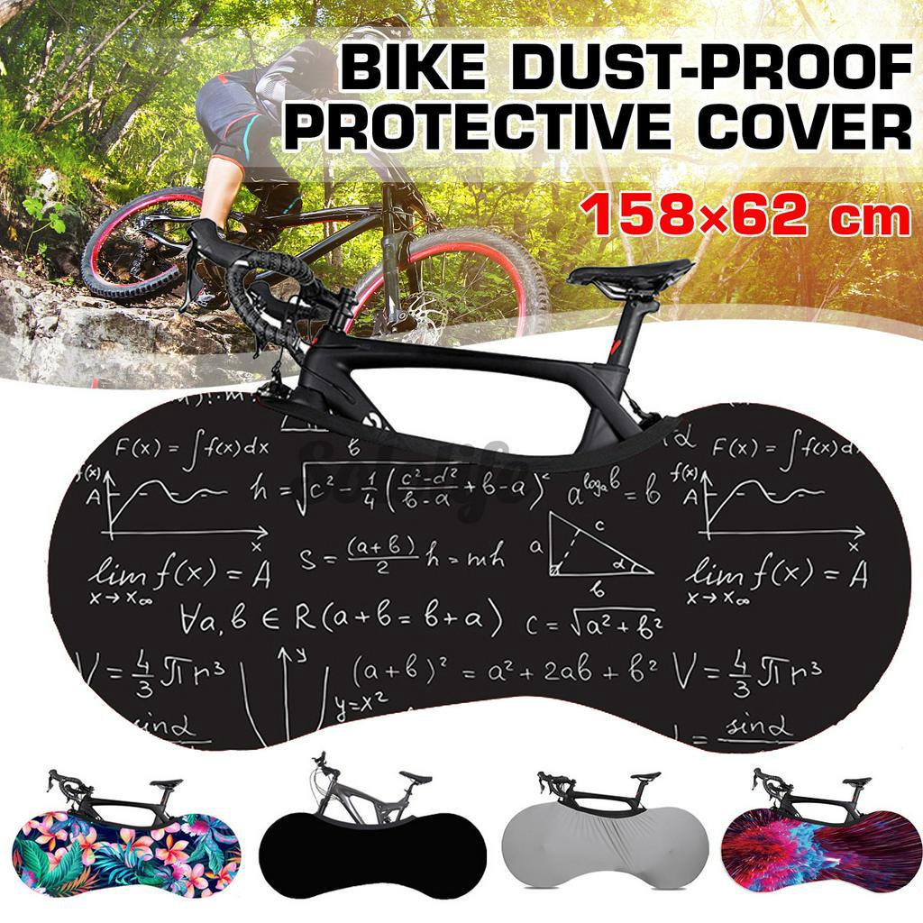 Aceshop Bike Wheel Cover Indoor Starry Sky Bike Cover Stretchy Bike Storage Bag Washable Bicycle Dust Cover Anti Dust Wind UV Travel Protection Cover for Mountain Bicyle Road Bike Keeps Floors Clean 