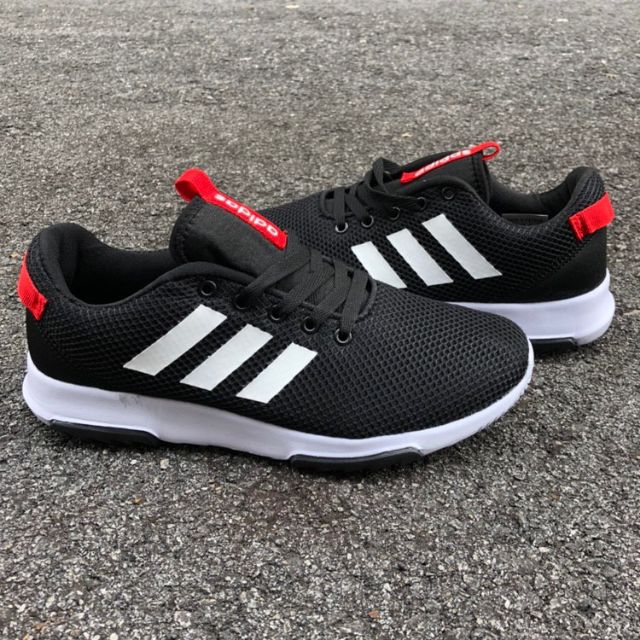 adidas cloudfoam black and red