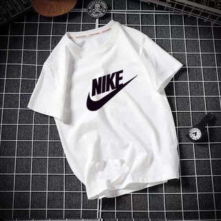 Fashion Casual Nike/adidas Cotton T-shirt Unisex Baju Lelaki & Perempuan Letter Print Unisex T-shirts