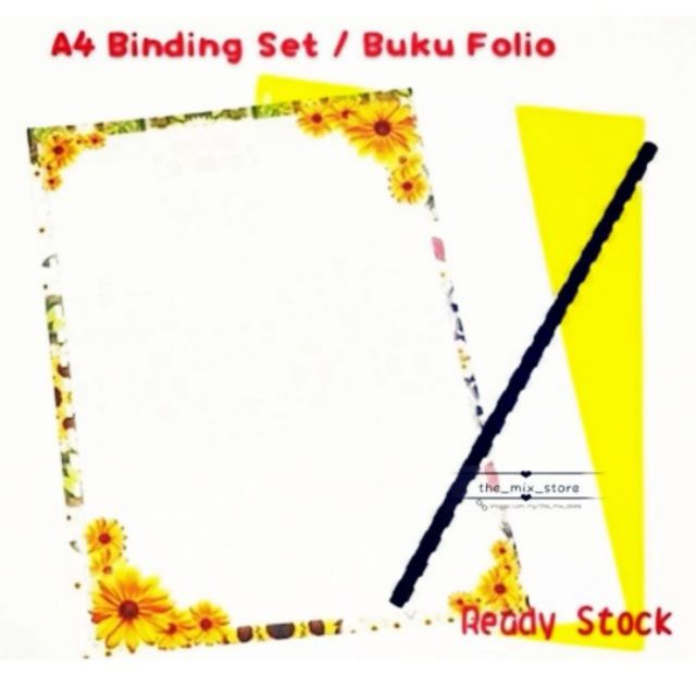 Buy A4 Binding Set Buku Folio Ready Stock Seetracker Malaysia