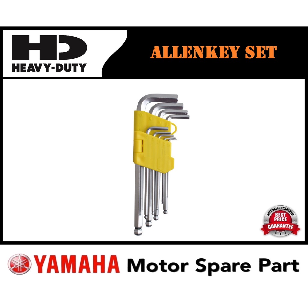 ALENKEY SPANNER SET BALL POINT HEX TORX STAR ALENKY ALLEN KEY SET 9PCS ...