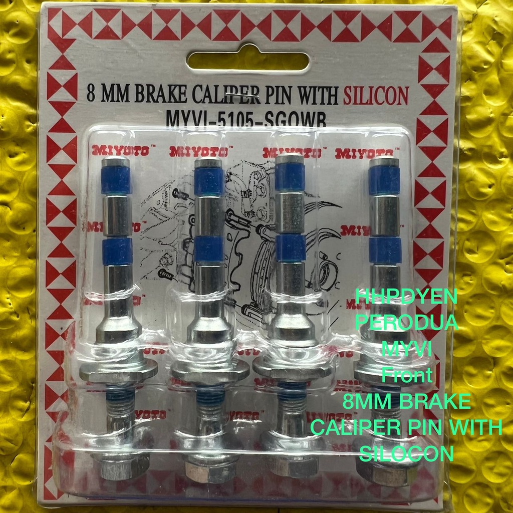 PERODUA MYVI FRONT BRAKE CALIPER PIN WITH SILICONE (8MM) [1SET] READY
